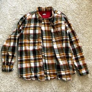 Men's Long Sleeve Heavy Flannel Shirt